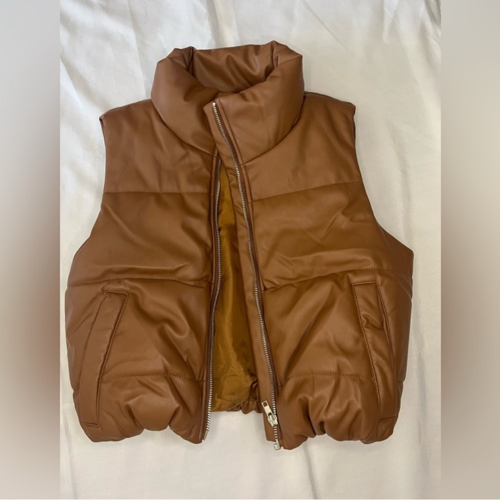 Brown Puffer Vest